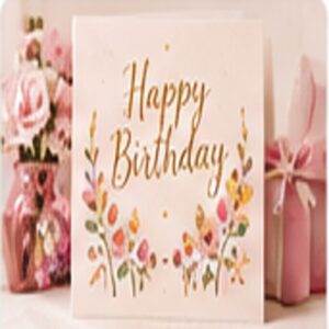 Floral Birthday Greeting Card